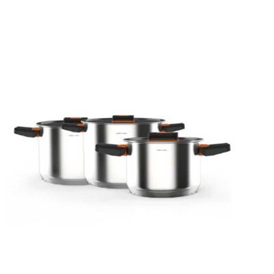 Imagen 1 del producto Batería de Cocina Acero Inoxidable Simple Cook Pocket Lyon 6 Piezas