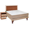 Cama Europea Celta Full Bamboo + Set Alicante 1 velador
