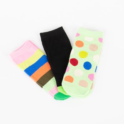 Imagen 1 del producto Pack 3 Calcetines Mujer Icono Verde