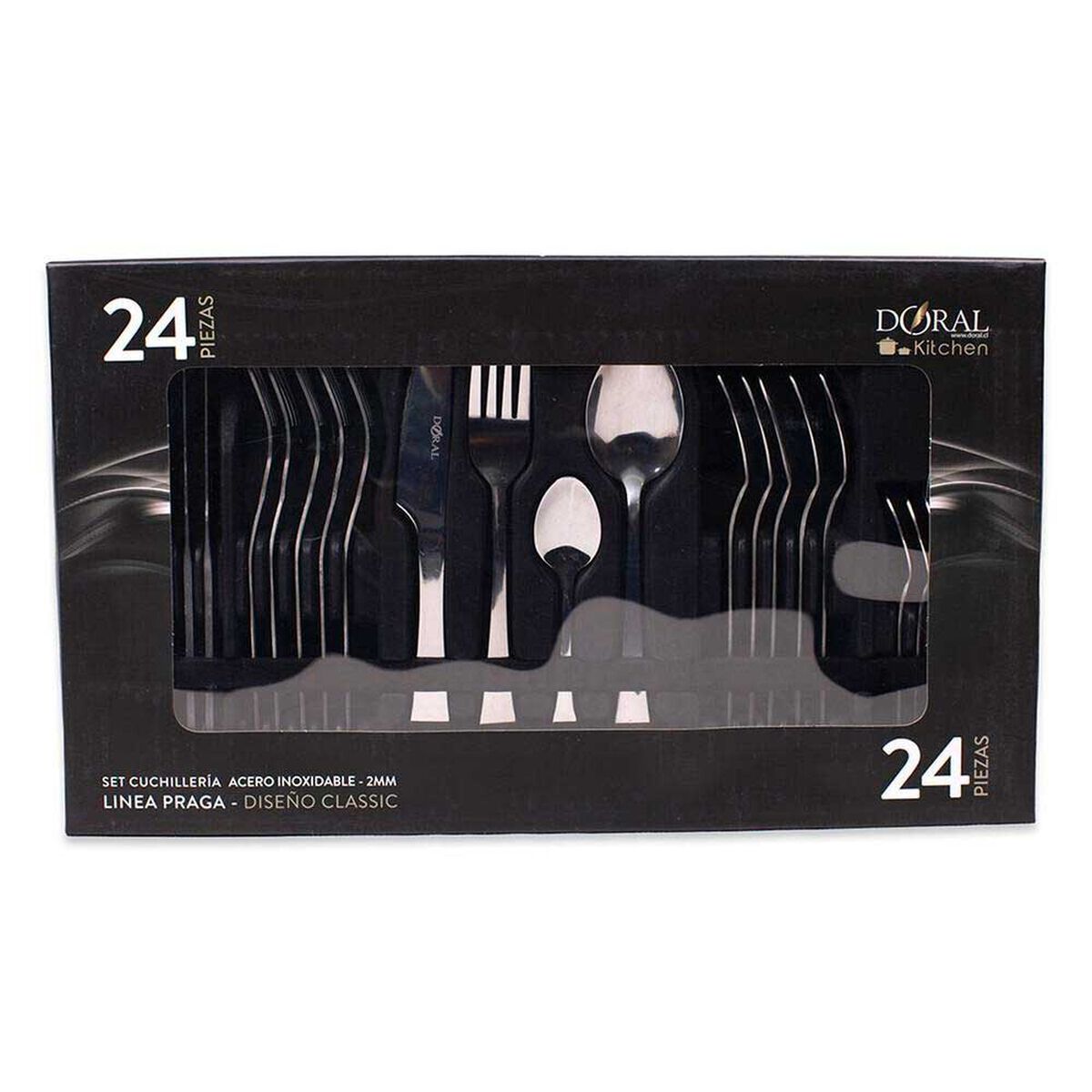Juego de Cuchiller&iacute;a Doral Praga 24 Piezas