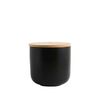 Pack 2 Contenedores de Alimento Simplit Cerámica Tapa Madera S Negro