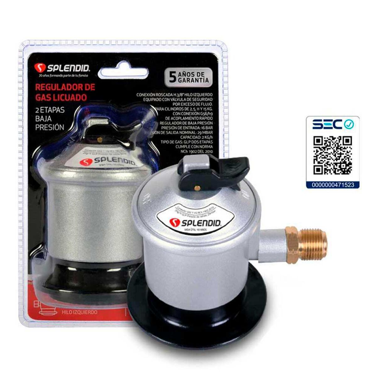 Regulador de Gas Splendid A235itG1