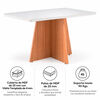 Mesa de comedor Roca Lotus 4 Personas Blanco Canela