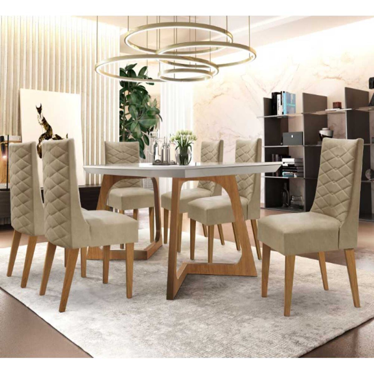 Juego de Comedor Home Vibes Dafne 6 Sillas