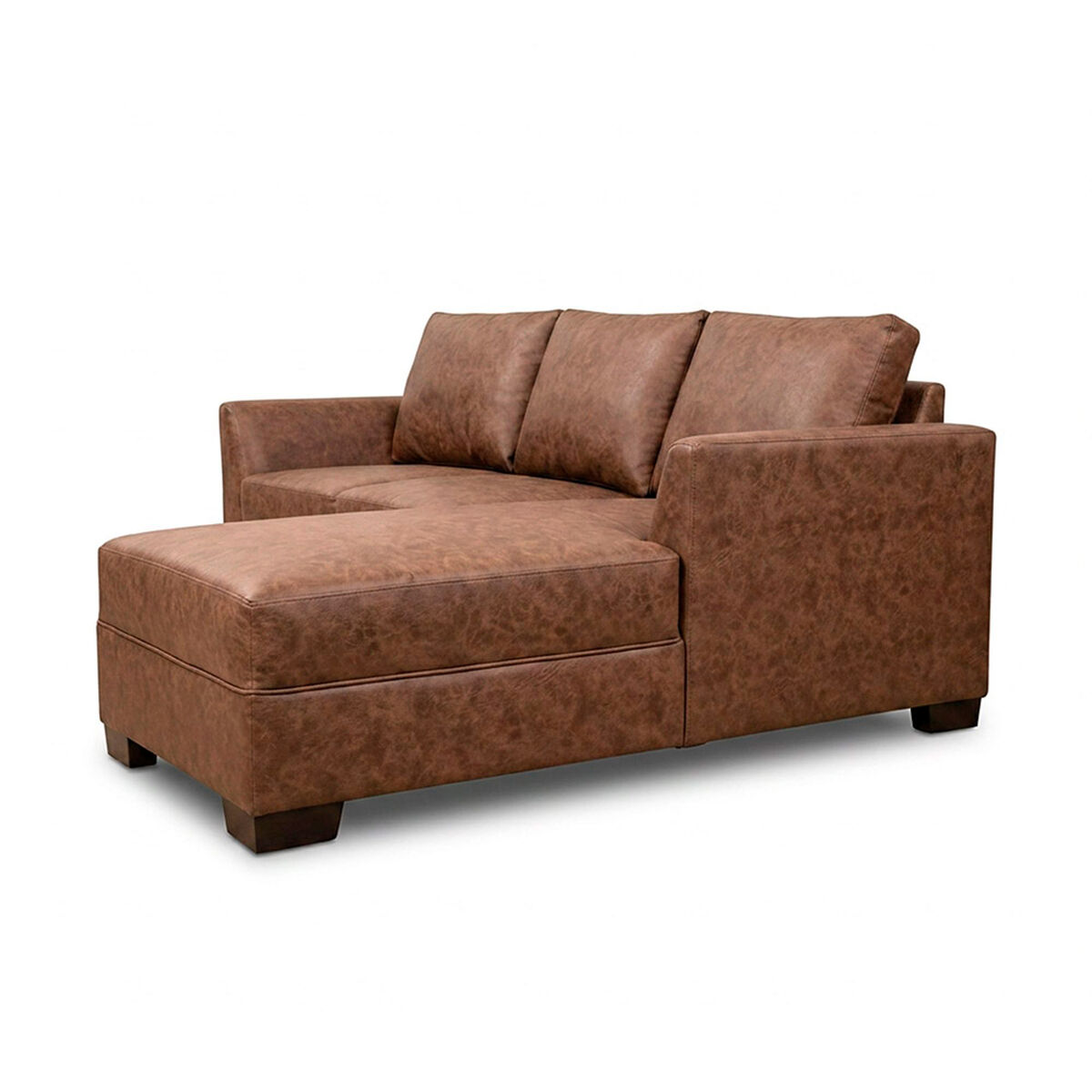 Seccional Derecho Muebles MPR Denver 4 Cuerpos Caf&eacute;