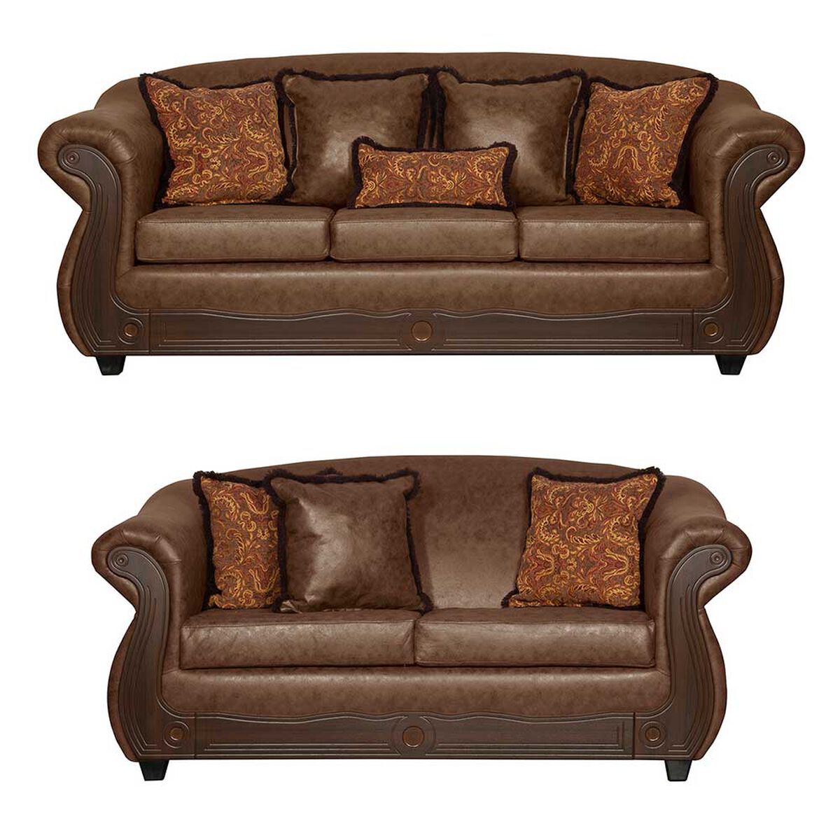 Juego de Living Black Factory Estambul 5 Cuerpos Caf&eacute;