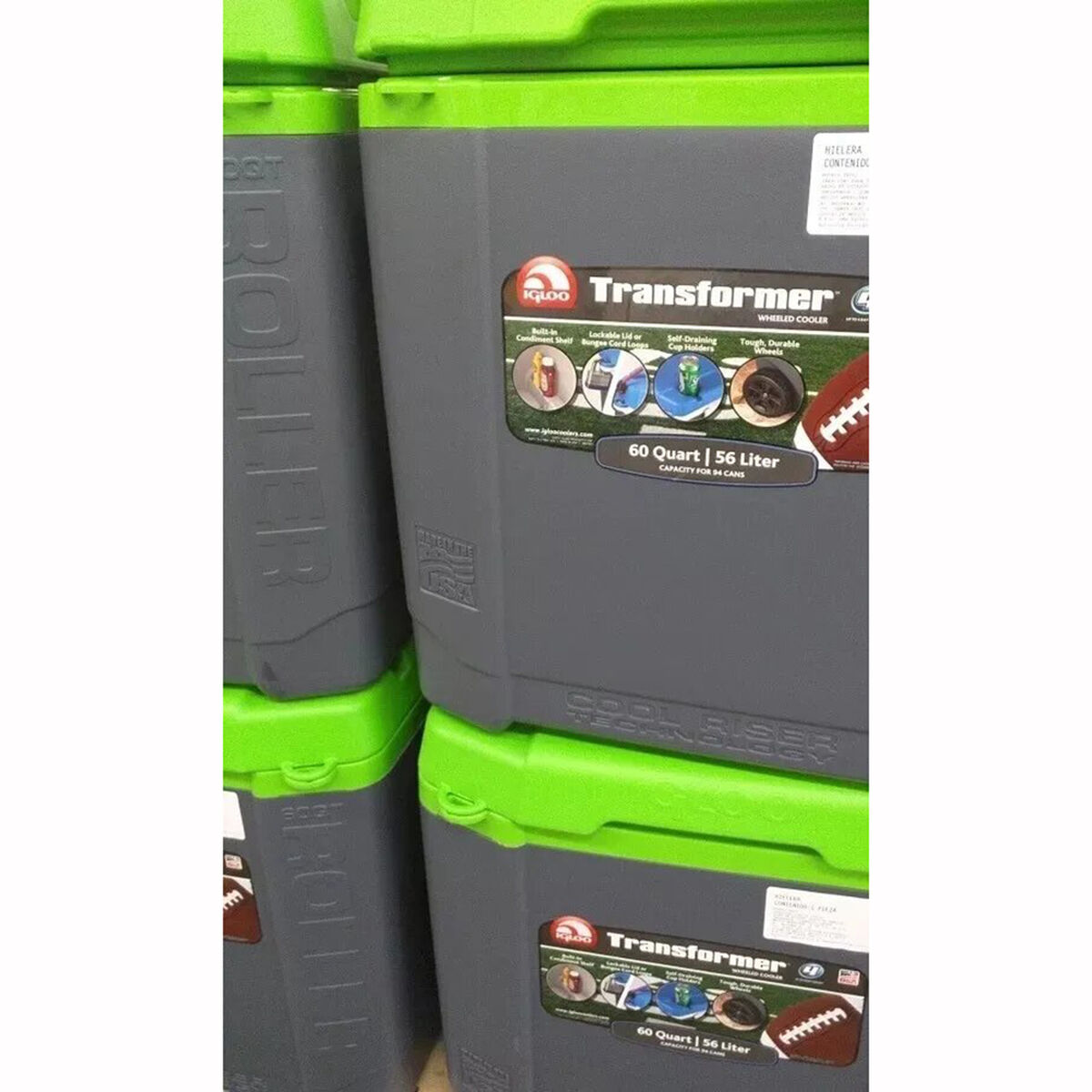Cooler Igloo Transformer 60L Roller