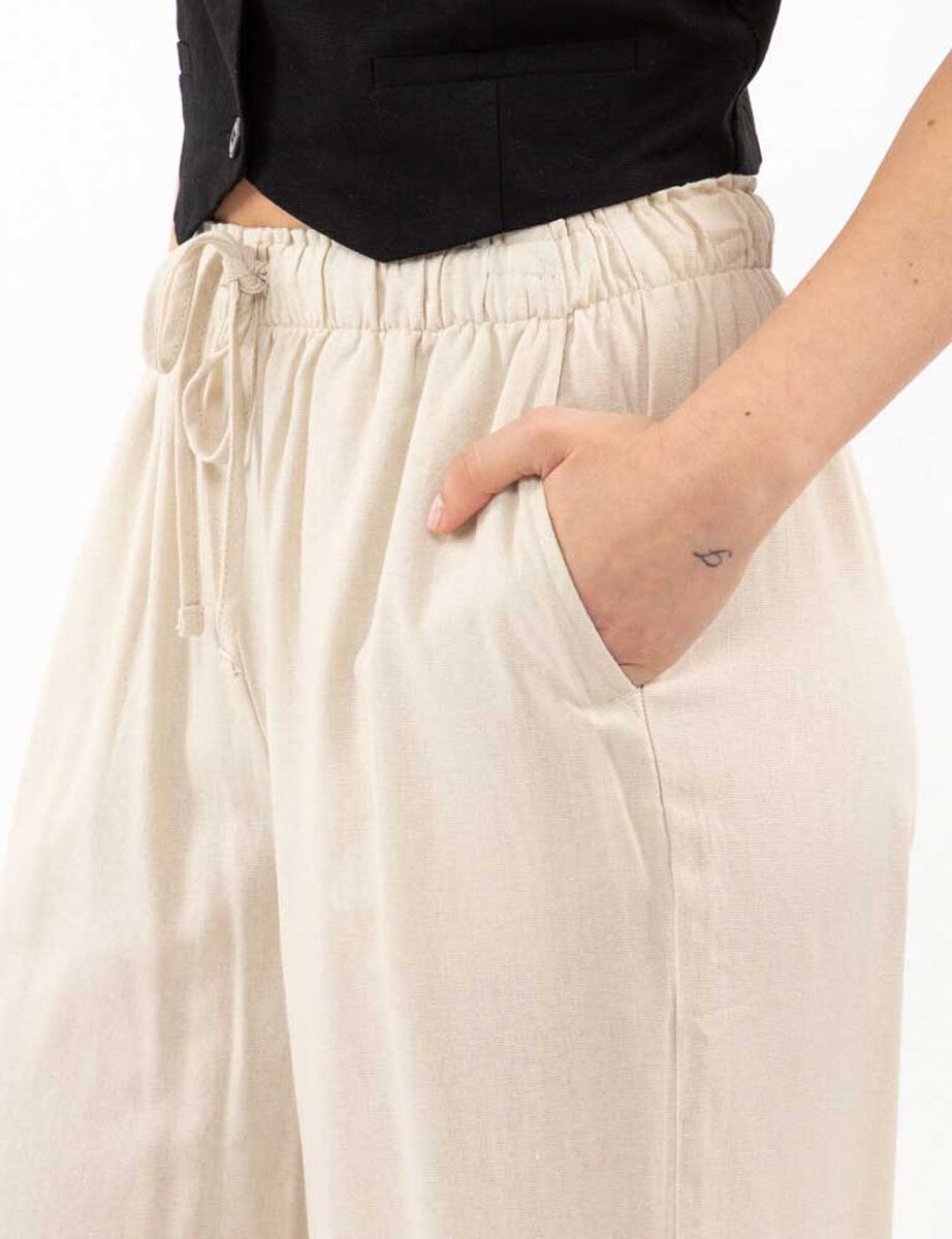Pantalón Pijamero Lino Mujer Icono