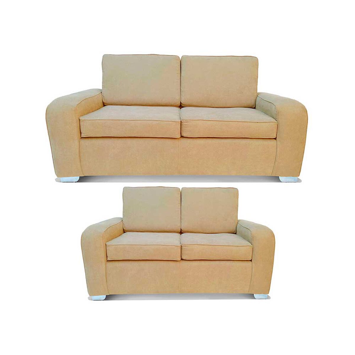 Juego de Living Elegant Detail Boston Sof&aacute; 3 Cuerpos + Sof&aacute; 2 Cuerpos Beige