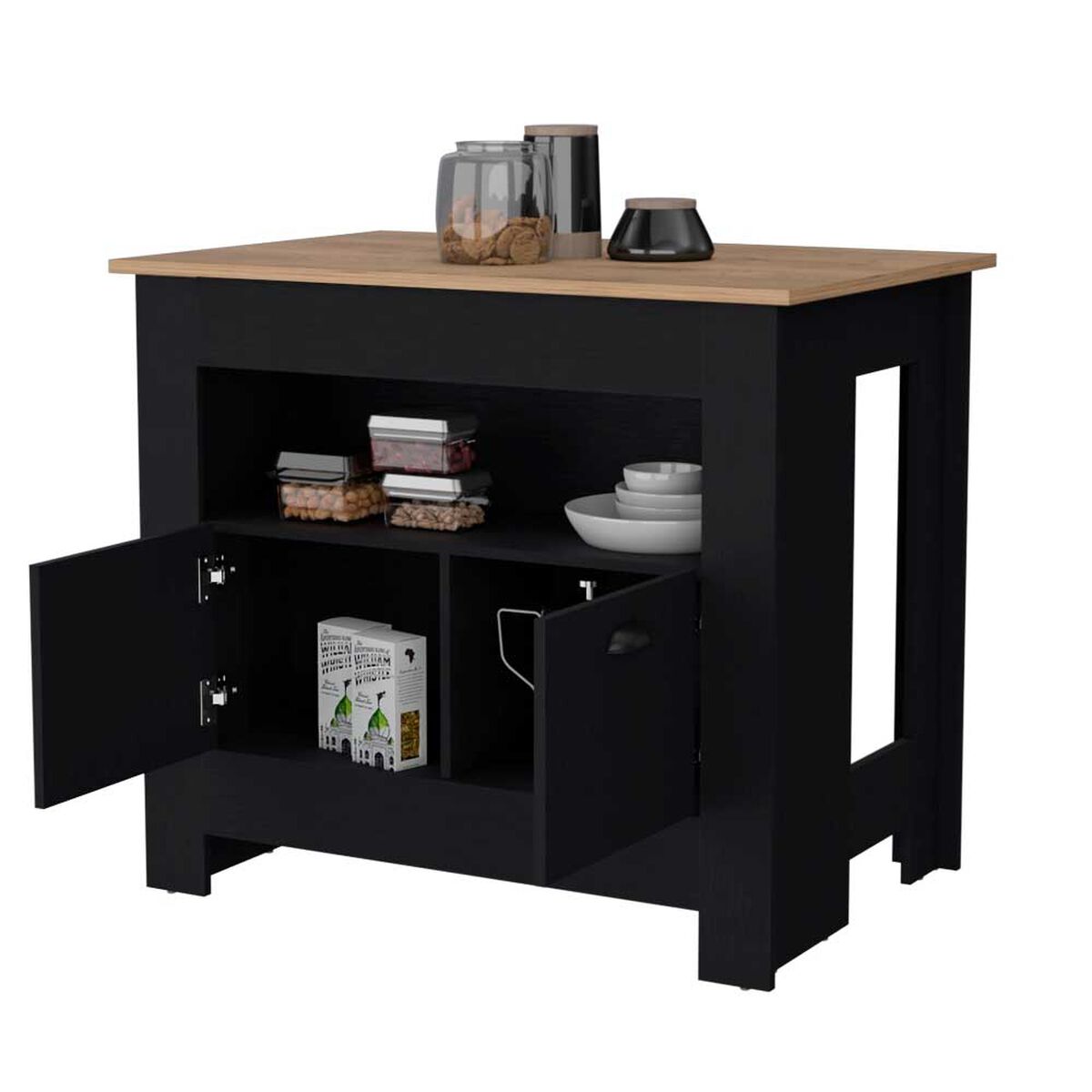 Isla de Cocina TuHome Arlet 2 Puertas Wengue