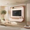 Panel TV Vekkahome Onare Hasta 70" con Luz Beige Caf&eacute;