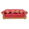 Juego de Living Almore Irlanda Sofá 3 Cuerpos + Dos Sillones 1 Cuerpo Rojo