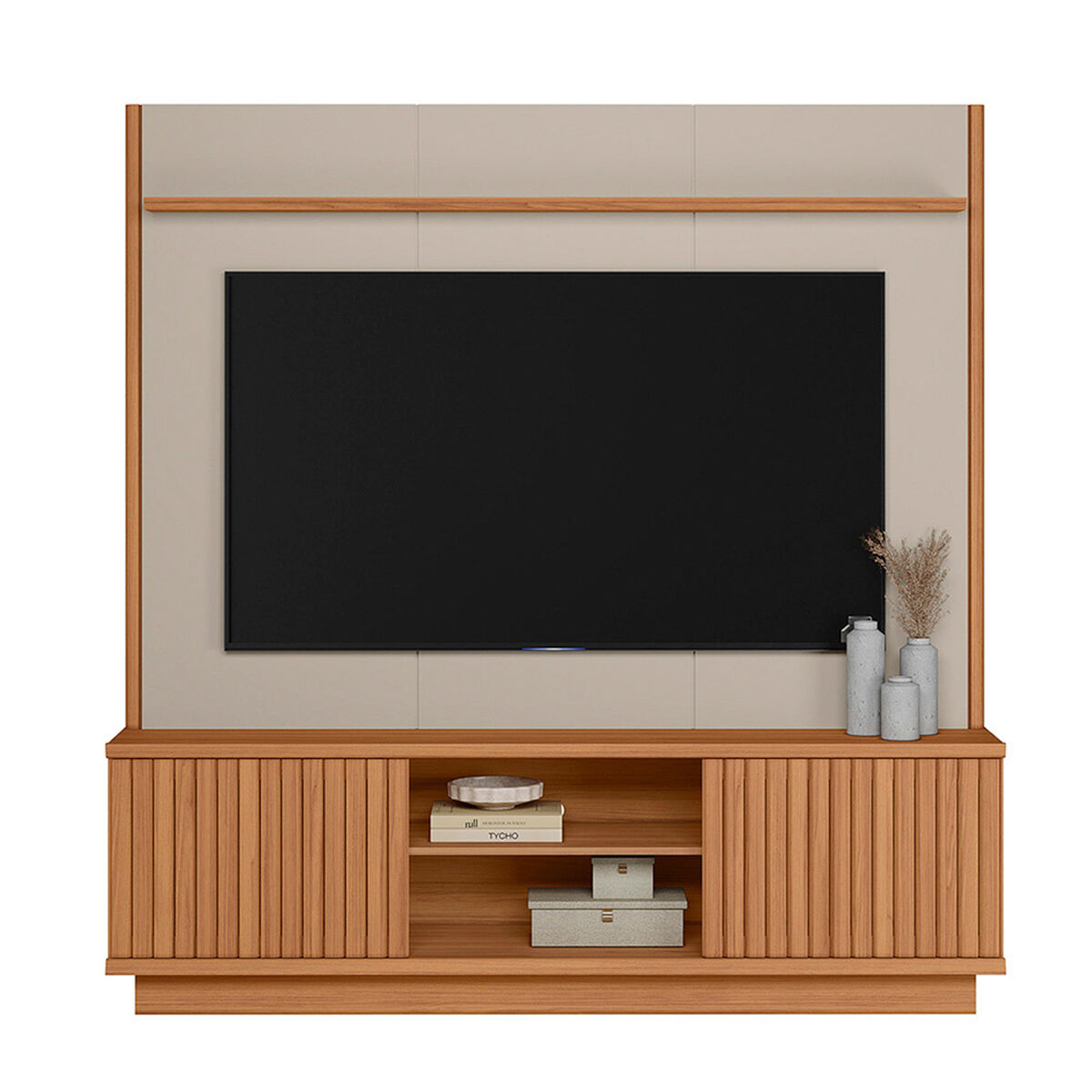 Home TV Di Poretti Design Ravenna Hasta 75" Caf&eacute; Claro