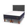 Cama Europea CIC Base Dividida 2 Plazas Súper Premium + Respaldo Eufrates