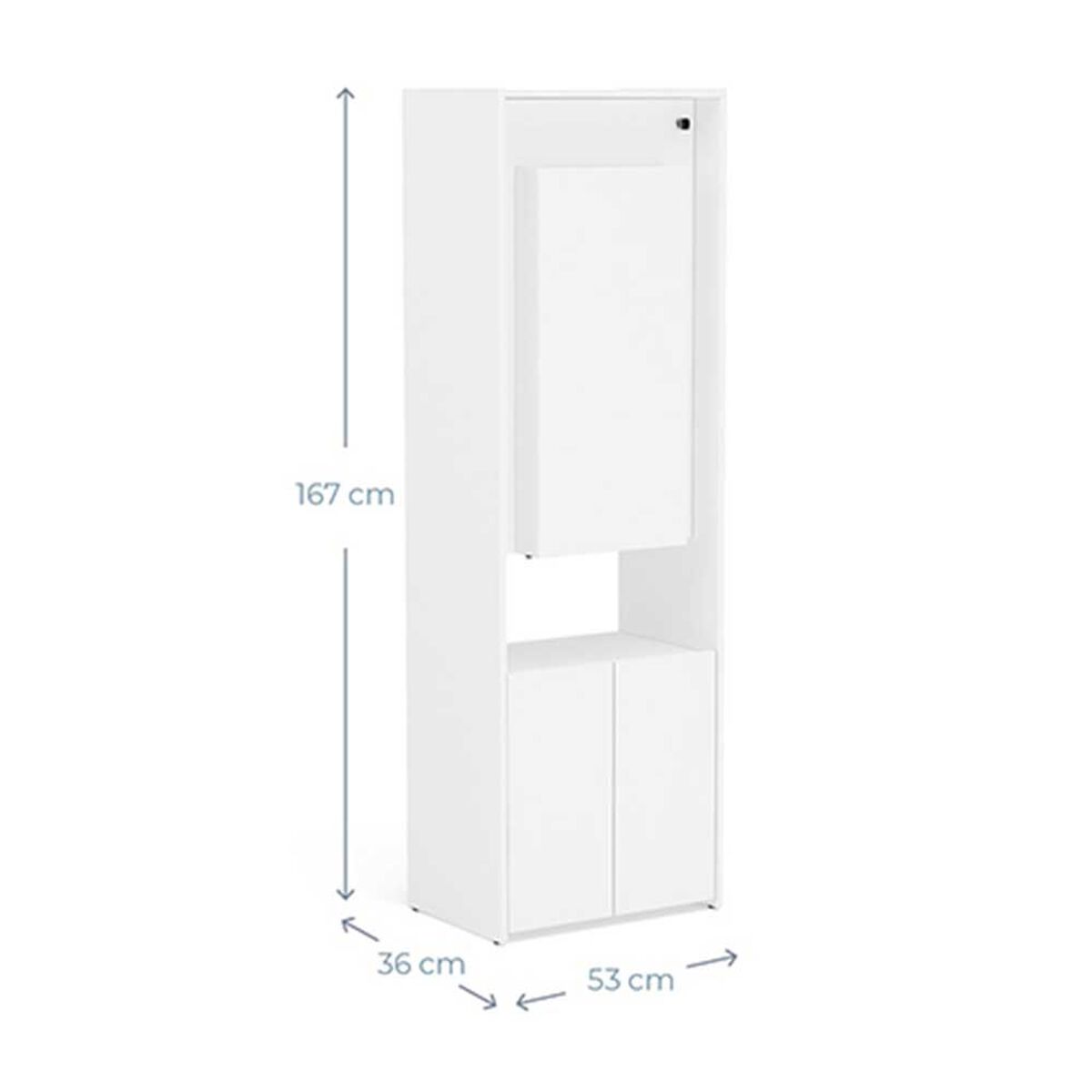 Mueble Organizador Plegable Vekkahome Plegable Blanco