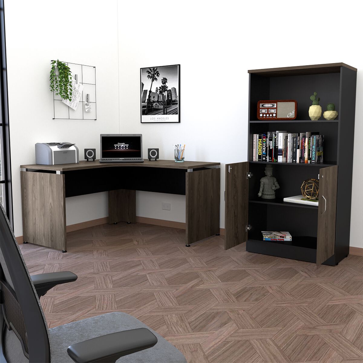 Escritorio  + Biblioteca 2 Puertas TuHome Home Office