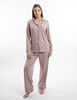 Pijama Camisero Manga Larga Jersey Mujer Zibel