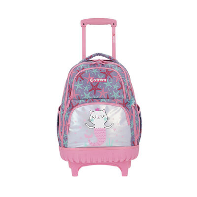 Mochila Con Ruedas Niña Cross 2.0 Morado L Xtrem