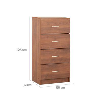 Imagen 2 del producto Cómoda Stanford 4 Cajones Cerezo