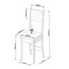 Juego de Comedor Altavision Violeta Bco 6 Sillas Blanco Crema Café