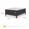 Cama Europea CIC 2 Plazas Curve Lux