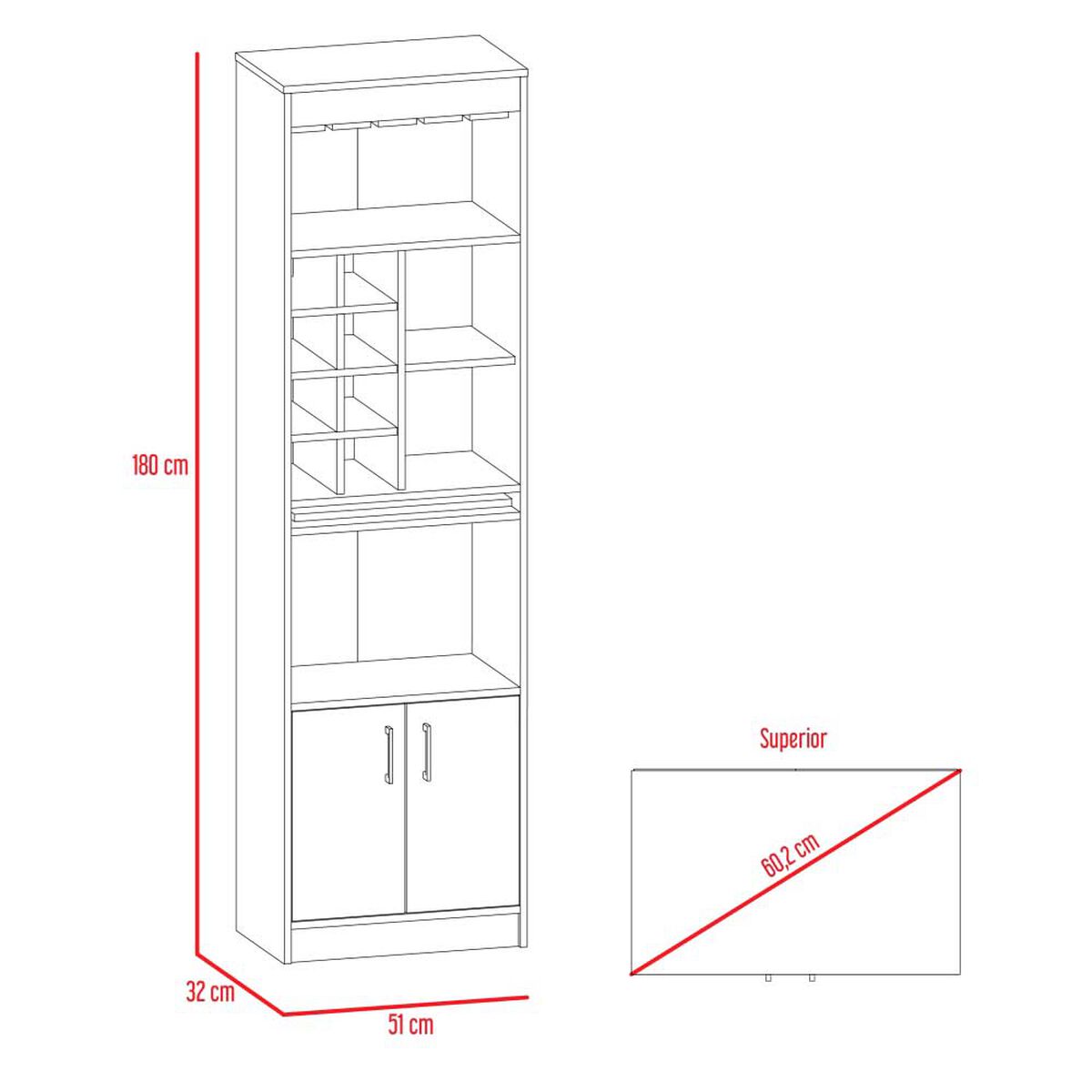 Combo Rack TV65 + Bar TuHome Nomik Wengue Duna