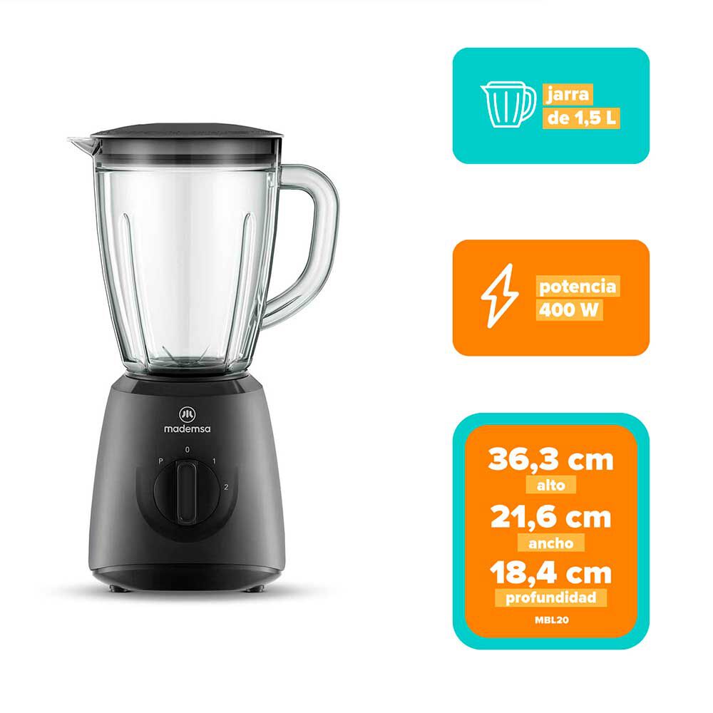 Licuadora Mademsa MBL20 1,5 L