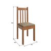 Juego de Comedor Mobilo Zamarchi Canela 4 Sillas