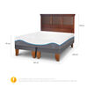 Cama Europea CIC Base Dividida 2 Plazas Alaska + Respaldo