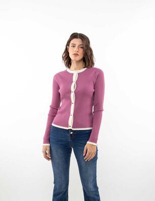 Imagen 1 del producto Sweater Botones Mujer Zibel Rosado