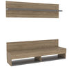 Panel de TV Hasta 60" + Bar Alto + Repisa 2B TuHome The Wall