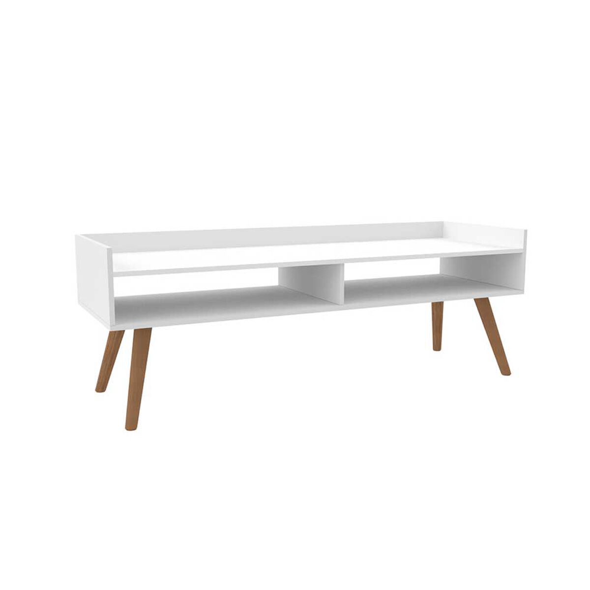Rack TV Stanford Barras Hasta 50" Blanco