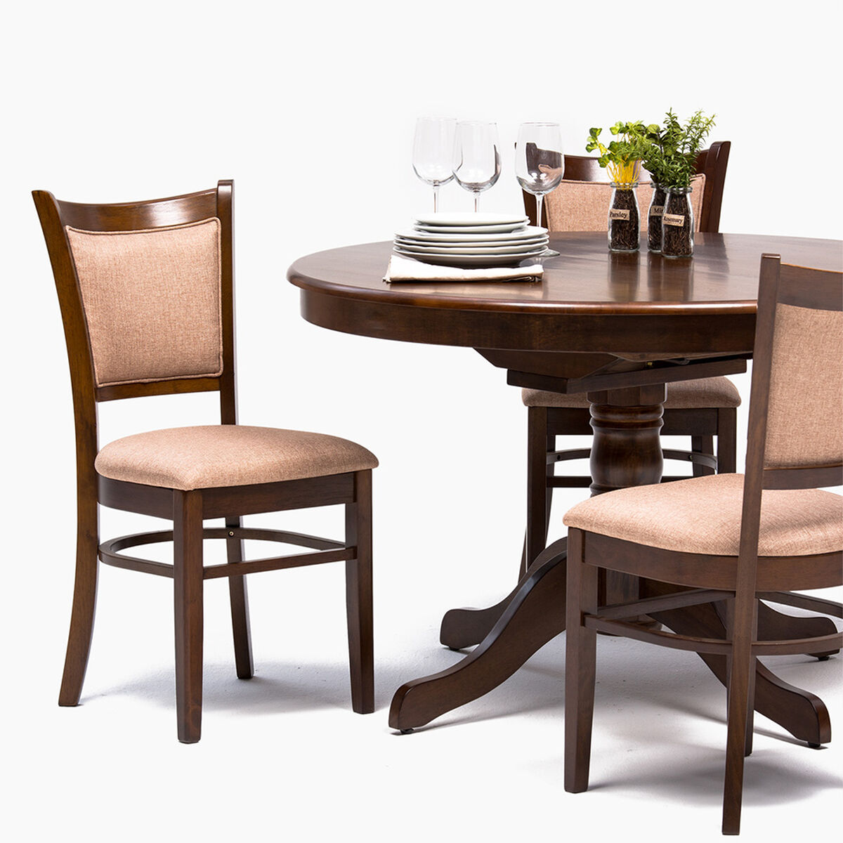 Juego de Comedor Daniels Butterfly con Extensión 4 Sillas