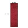 Pasillo Doral Shaggy 200 x 60 cm Rojo