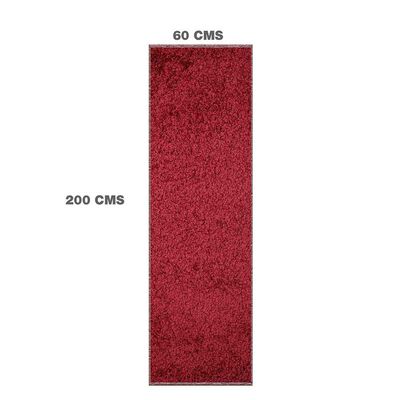 Imagen 2 del producto Pasillo Doral Shaggy 200 x 60 cm Rojo