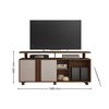 Rack Di Poretti Humor 58" Chocolate