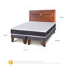 Cama Europea CIC Base Dividida 2 Plazas New Ortopedic + Respaldo Milán