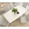 Juego de Comedor Yardas Florencia 6 Sillas Off White