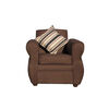 Juego de Living Almore Francia Sof&aacute; 3 Cuerpos + Dos Sillones 1 Cuerpo Caf&eacute;