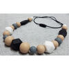 Collar Denticion Silicona Bbpro Gris/Beige