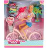 Muñeca de Moda de 11,5 Pulgadas con Bicicleta de Montar Bonnie Pink
