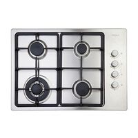 Encimera a Gas FDV Design 4T GLTX 65 NAT 4 Quemadores