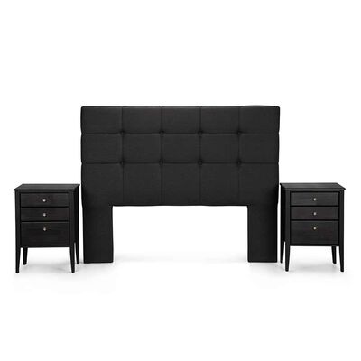 Respaldo 2 Plazas + Velador Rosen Issey