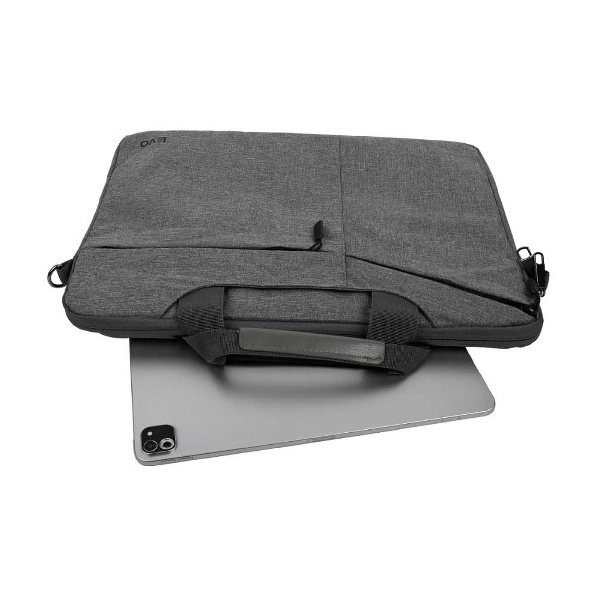 Mochila Notebook Levo Wolf Negra 15,6" + Funda Gris 15,6"