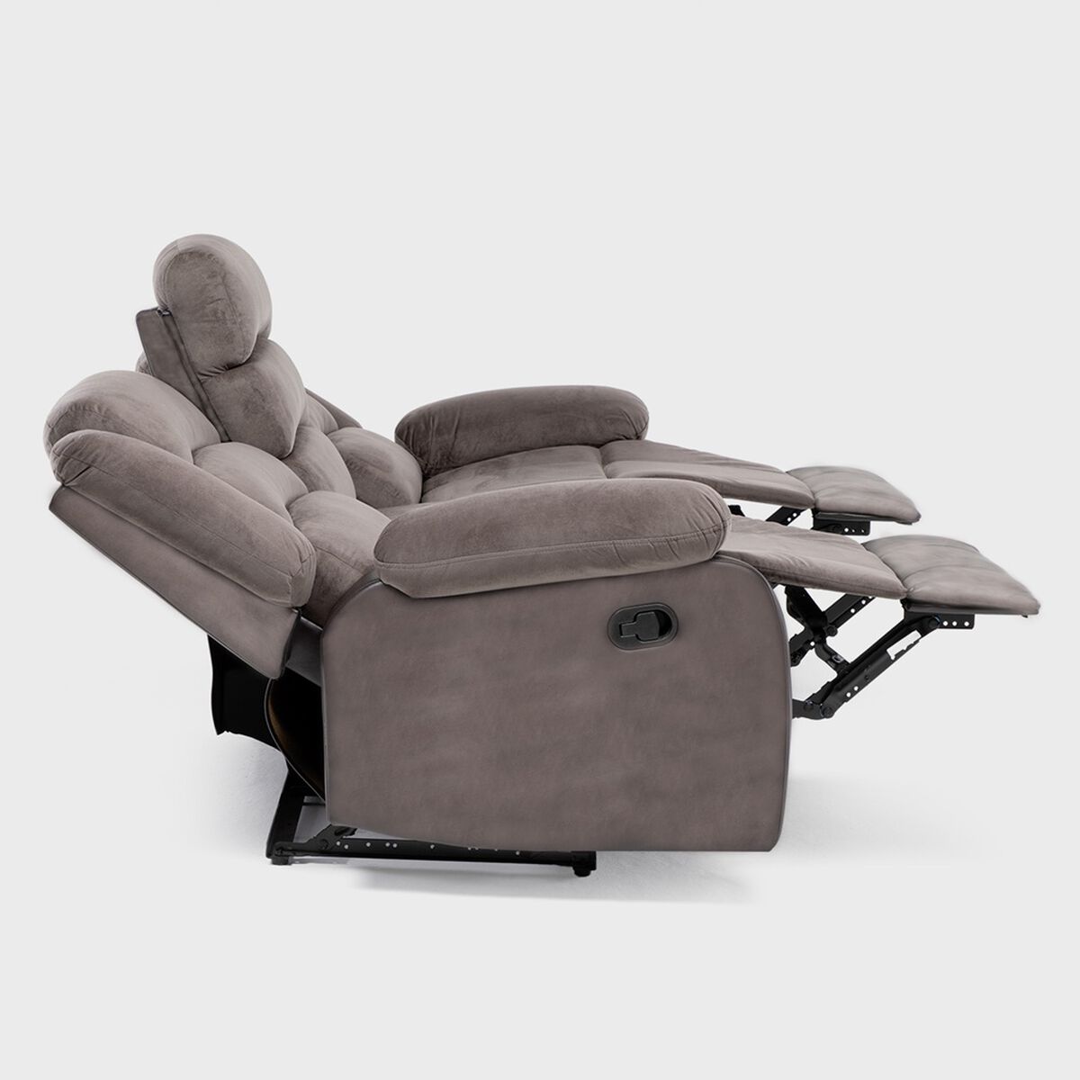Sofá Daniels 8040SFFBR 3 Cuerpos Café