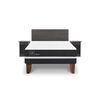 Cama Europea CIC Base Normal 2 Plazas Ortopedic + Respaldo + 2 Veladores Villarrica
