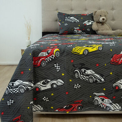 Quilt Doral Hotpress Infantil 1,5 Plazas Carreras