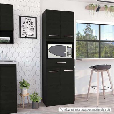 Imagen 1 del producto Mueble para Microondas TuHome Manchester 3 Puertas 1 Cajón Wengue