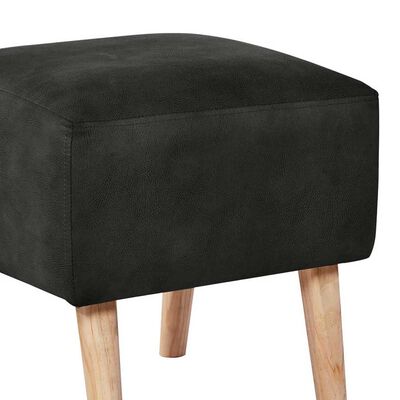 Imagen 2 del producto Pouf Latam Home Burdeos Cuero Kentucky Negro