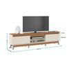 Rack TV Exit Texas Hasta 85" Beige Roble